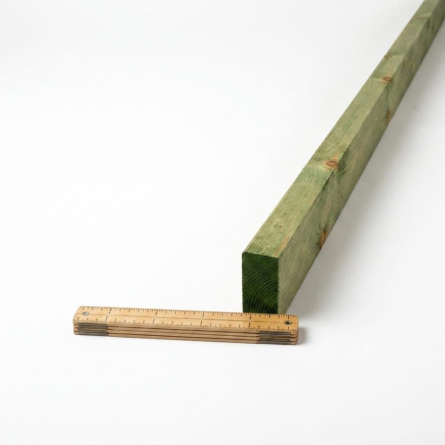 Groen gedrenkte balk 38 op 89 millimeter