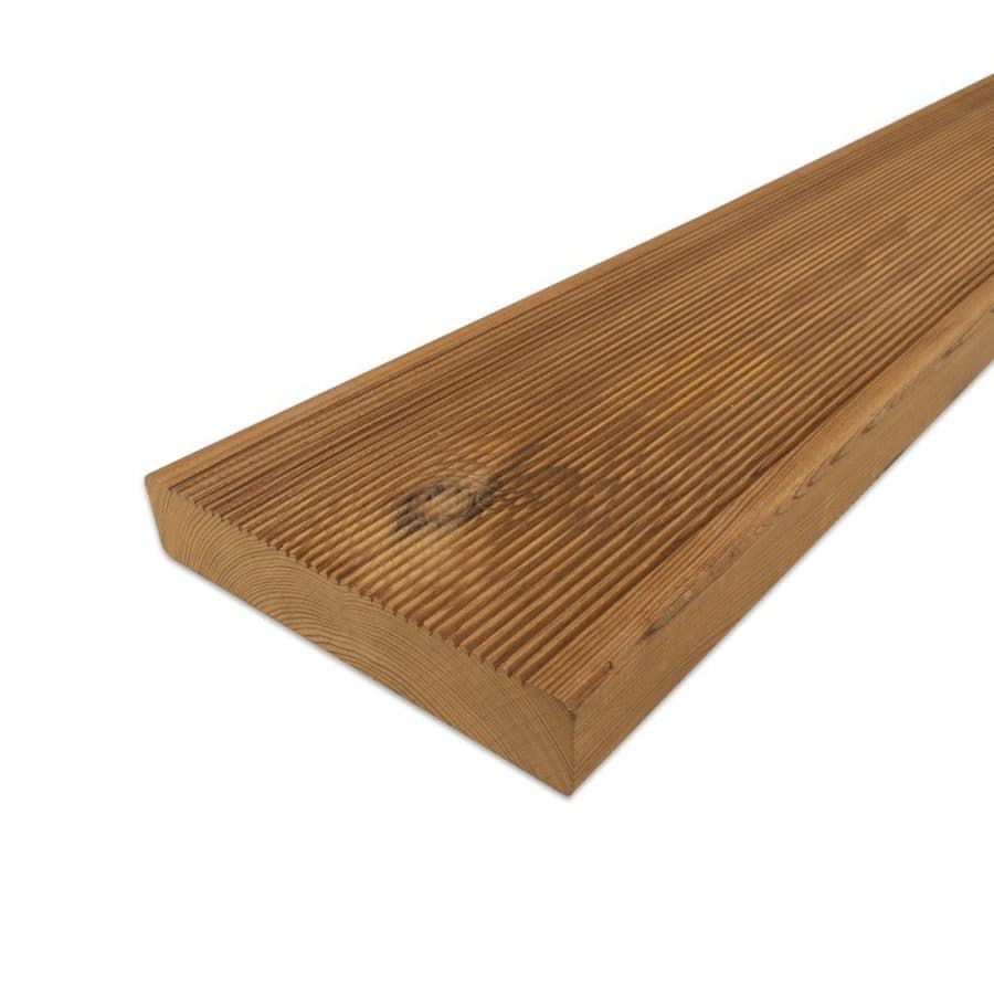 Thermowood terrasplank vuren/grenen — Ribbel